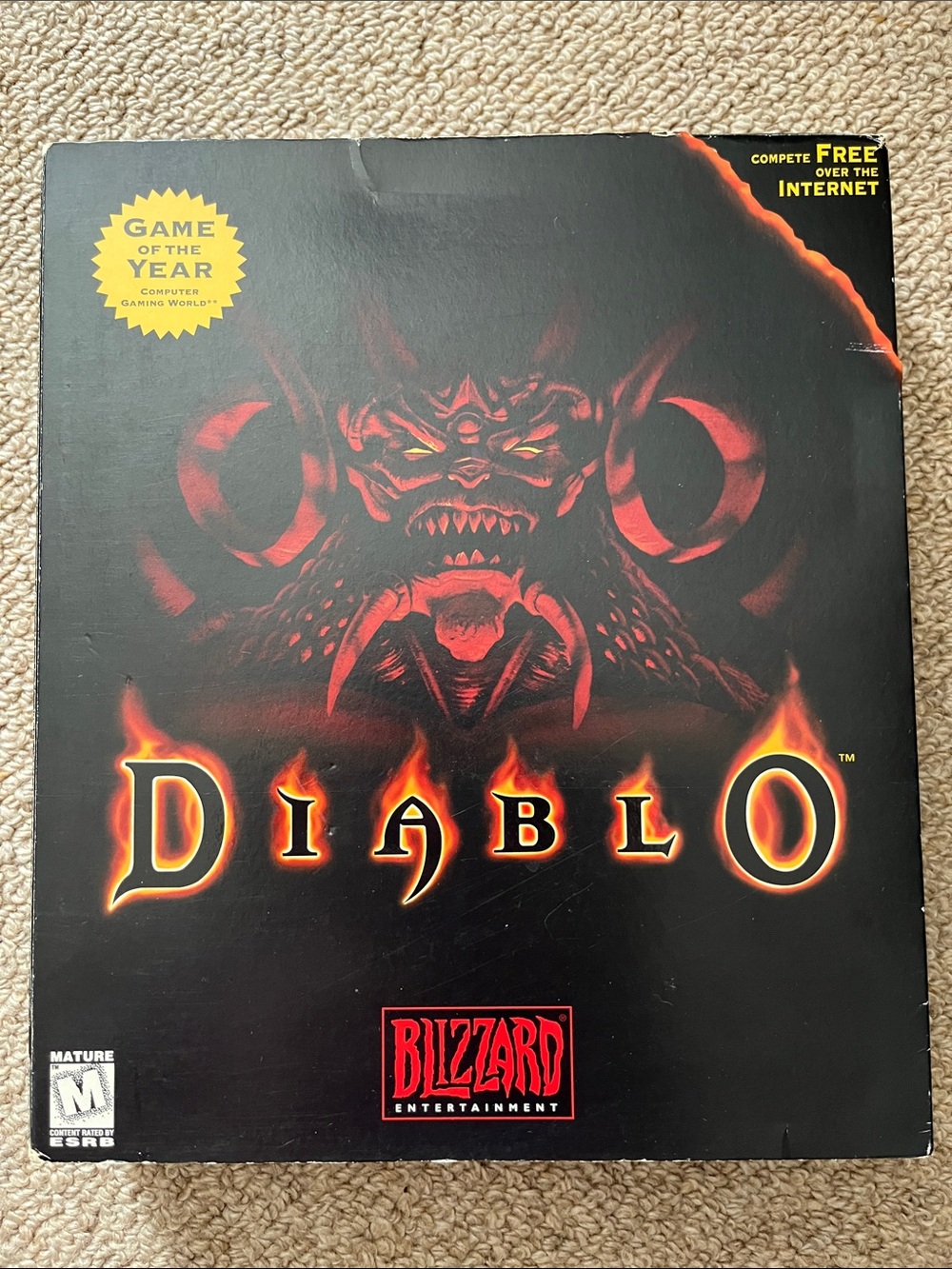 Blizzard Diablo - Black and Red Classic PC Game Box 📦 Only